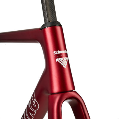 Schmolke Carbon Aerrow burgundy Frameset head tube