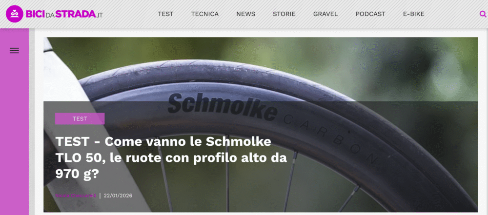 Wheelset TLO 50 TLR in Bici da Strada Magazine
